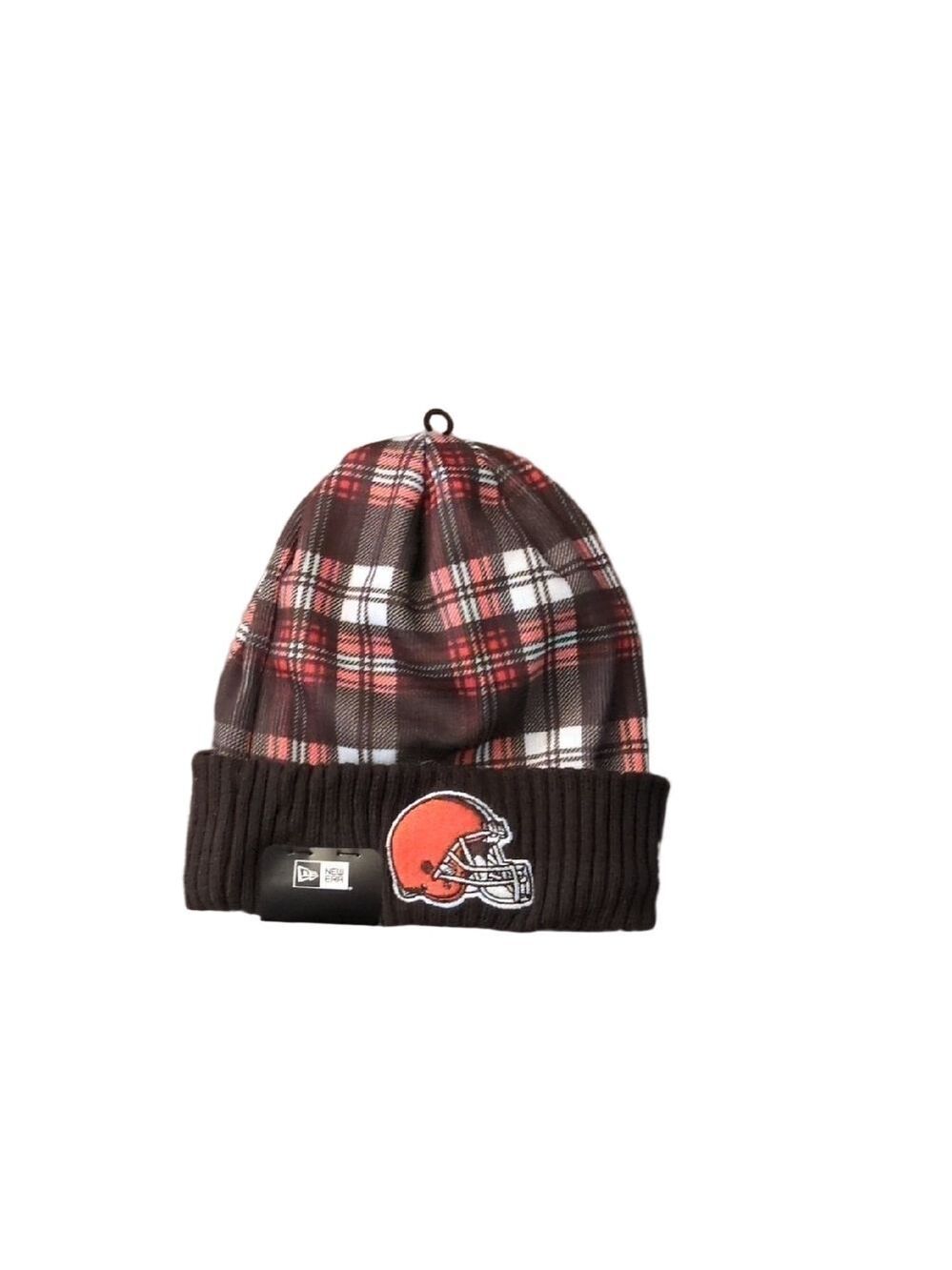 New Era NFL Cleveland Browns Plaid Beanie OSFM